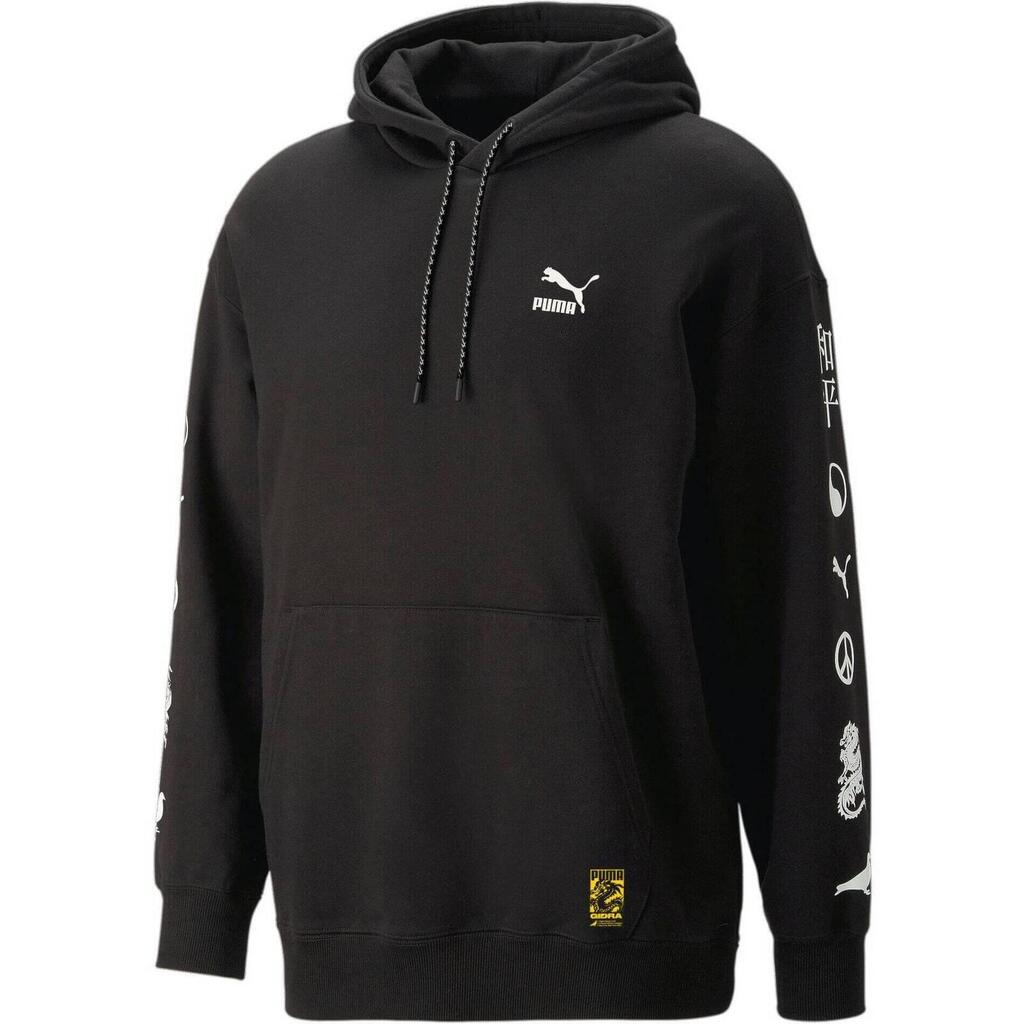 Hood Puma X Staple Graphic Hoodie Tr, Black, Men