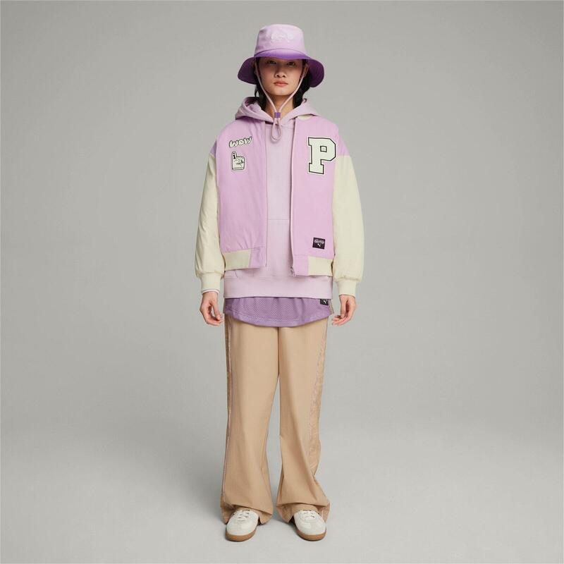 Hanorac femei Puma X Sophia Chang Graphic Hoodie, Roz
