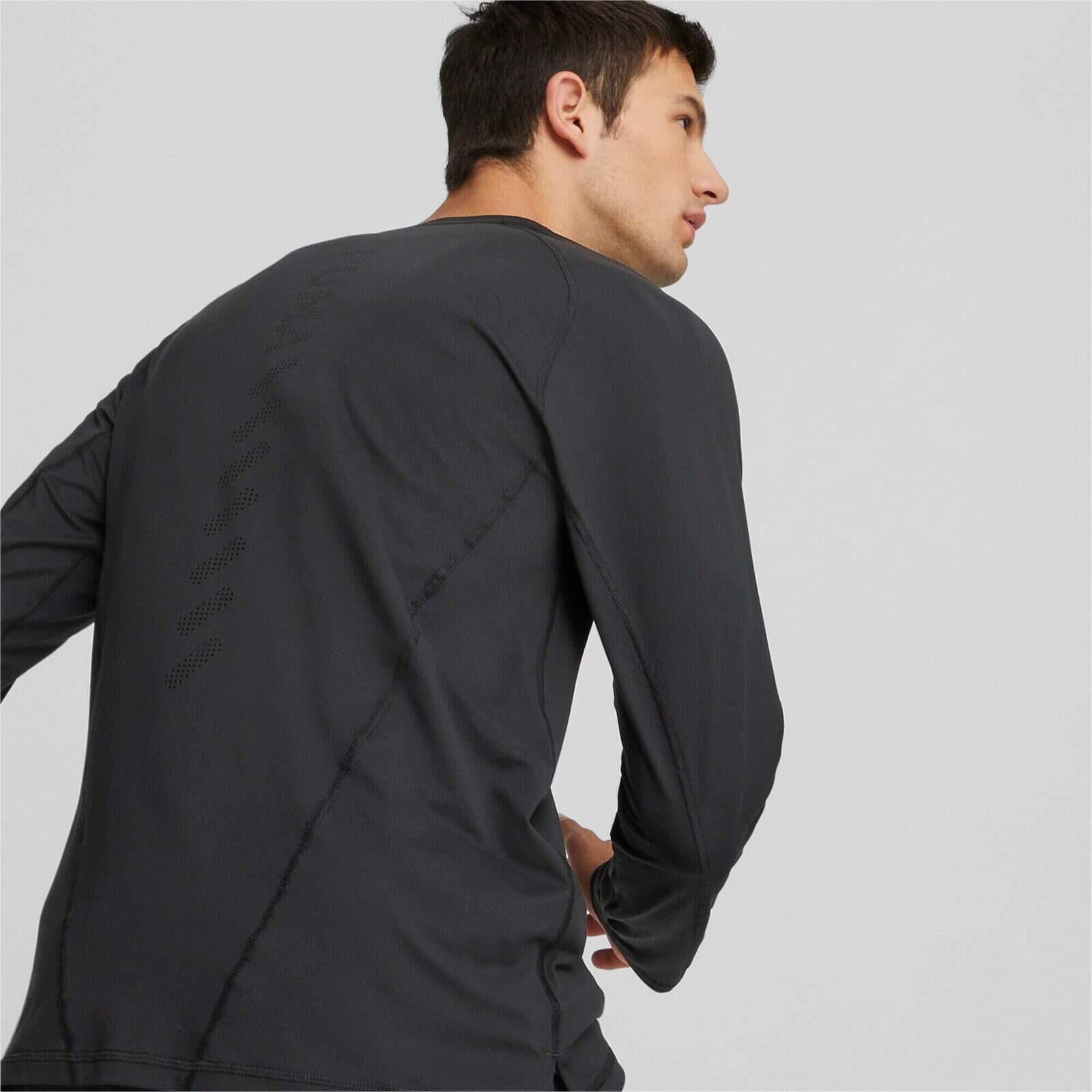 Chemisier Puma Run Cloudspun Ls Tee, Noir, Hommes 4/5