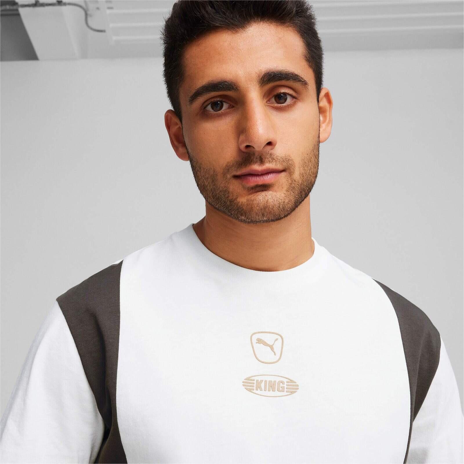 T-shirt Puma King Top Tee, Blanc, Hommes 5/5