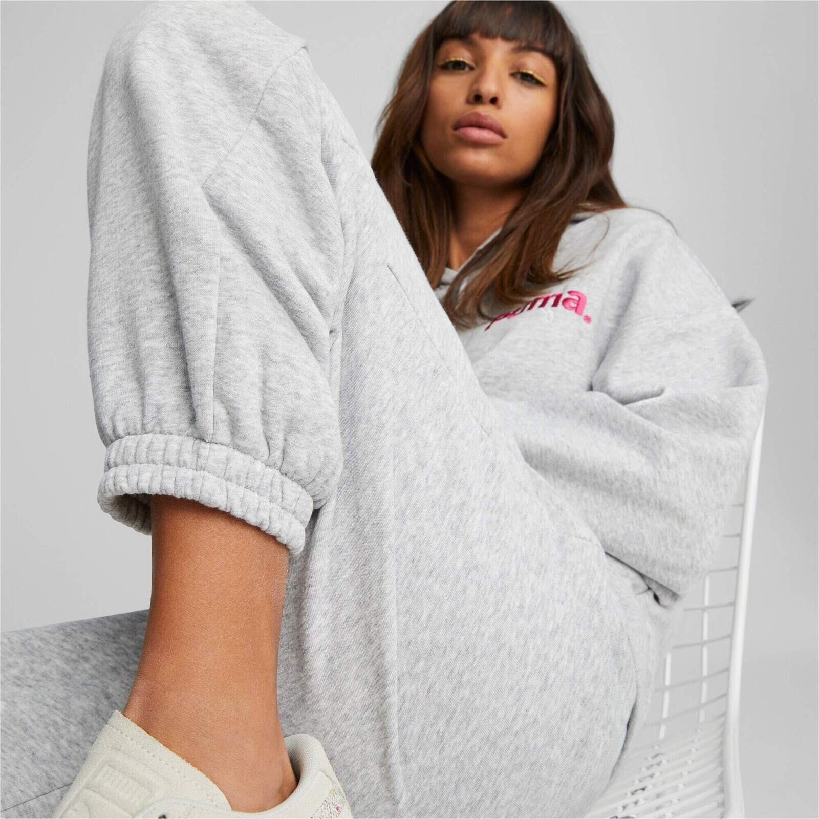Pantalon Puma Team Sweatpants Tr, Gris, Femmes 4/5