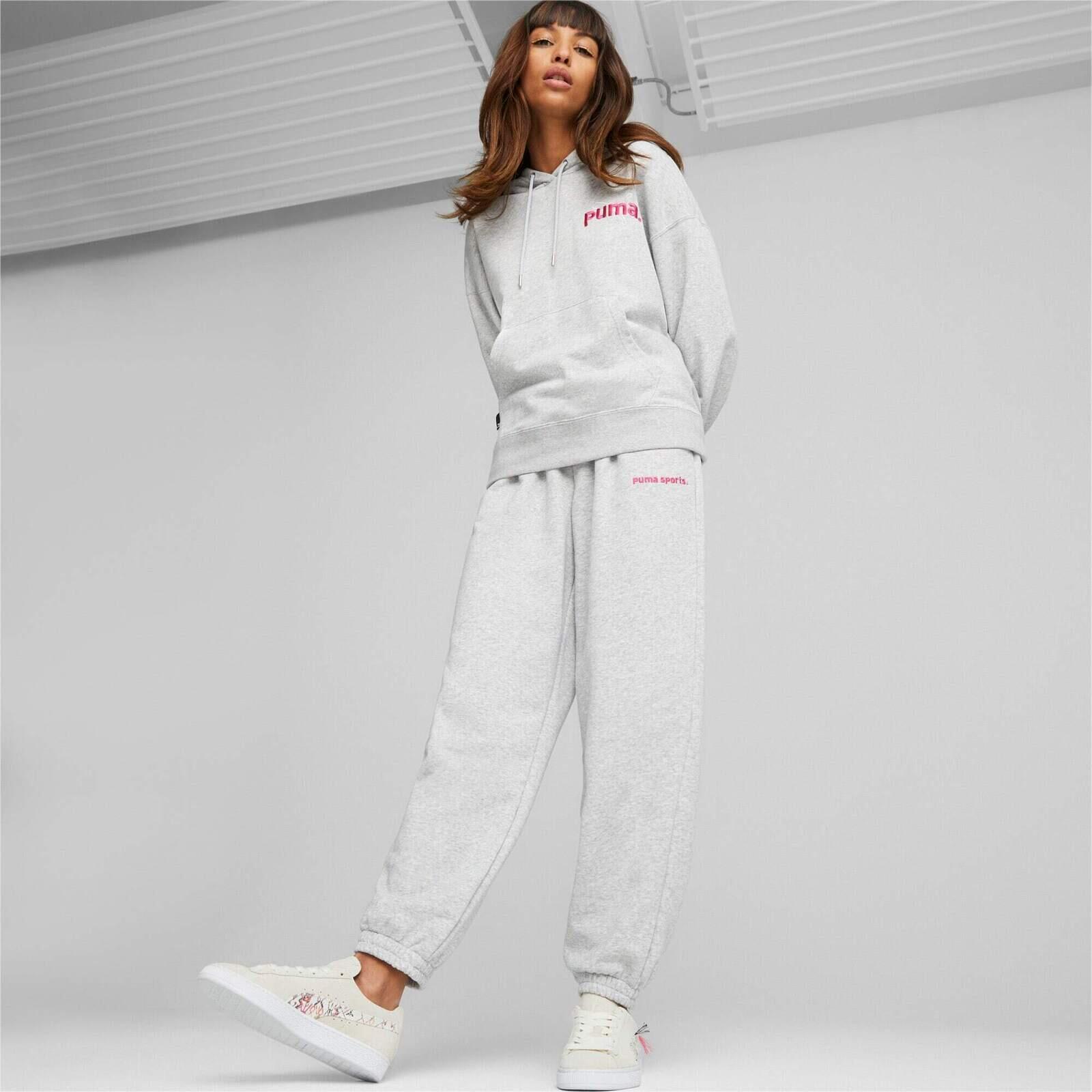 Pantalon Puma Team Sweatpants Tr, Gris, Femmes 3/5