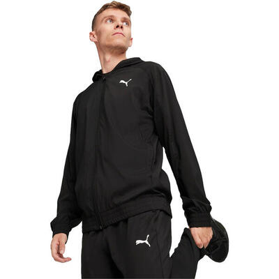 Jacke Puma Fit Woven Full Zip Jacket. Schwarz. Herren