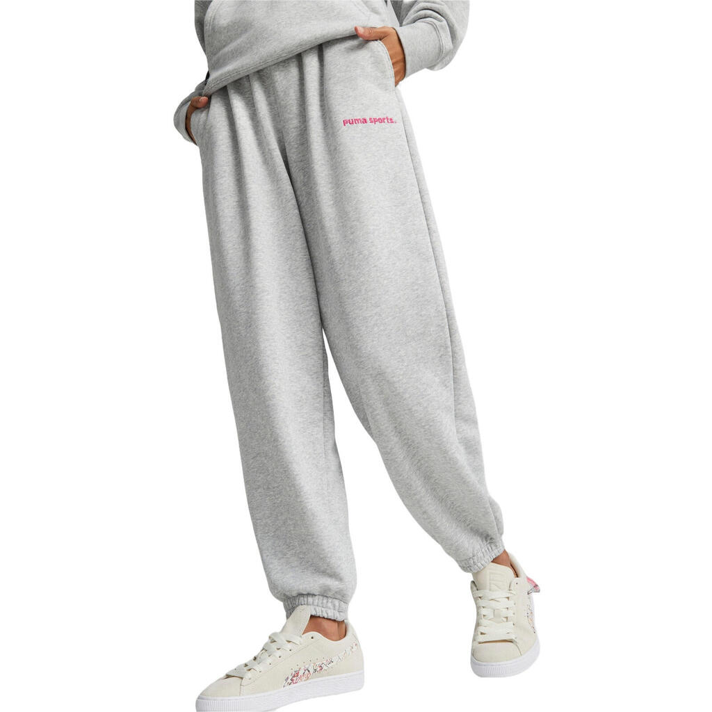 Панталони Puma Team Sweatpants Tr, Сив, Жени