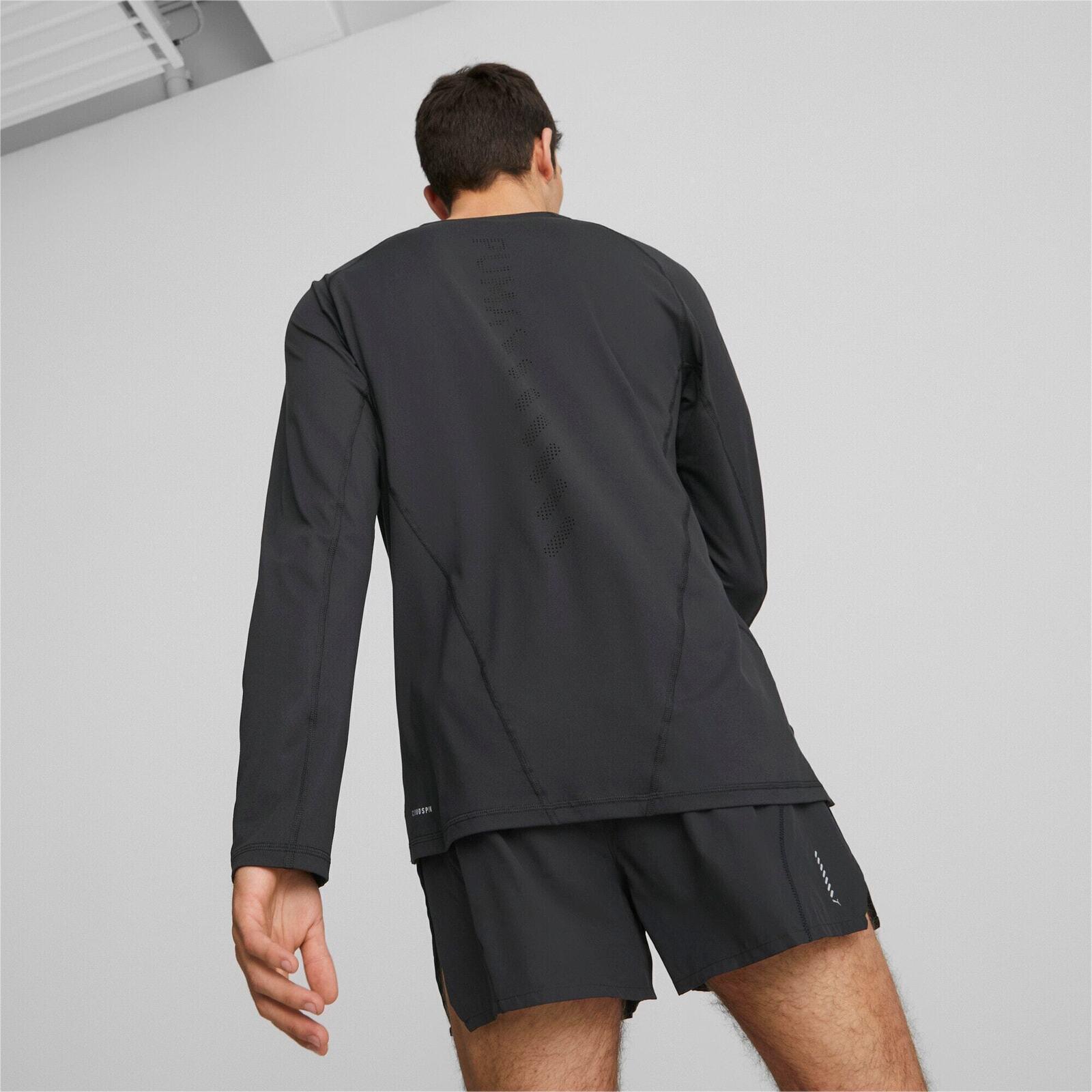 Chemisier Puma Run Cloudspun Ls Tee, Noir, Hommes 2/5