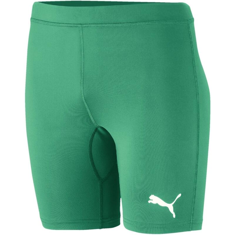 Pantaloni scurti copii Puma Liga Baselayer Shorttight Jr, Verde