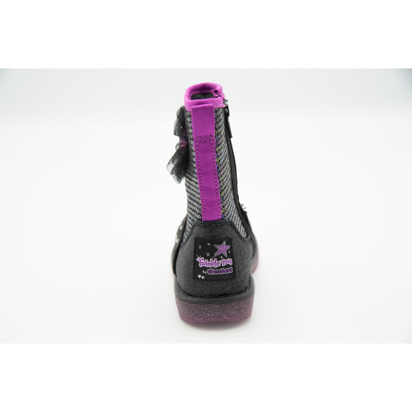 Bottes Skechers Twinkle Toes Glitzy Glam, Noir, Enfants 4/5