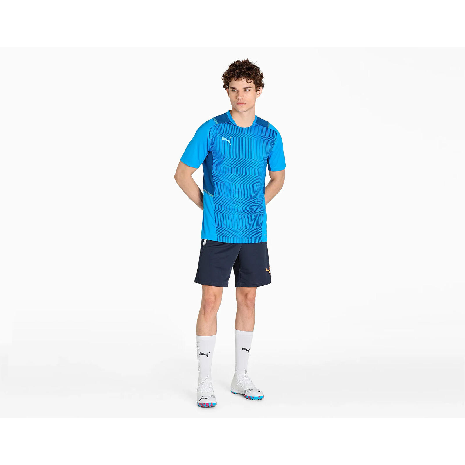 T-shirt Puma Teamcup Training Jersey, Bleu, Hommes 3/4