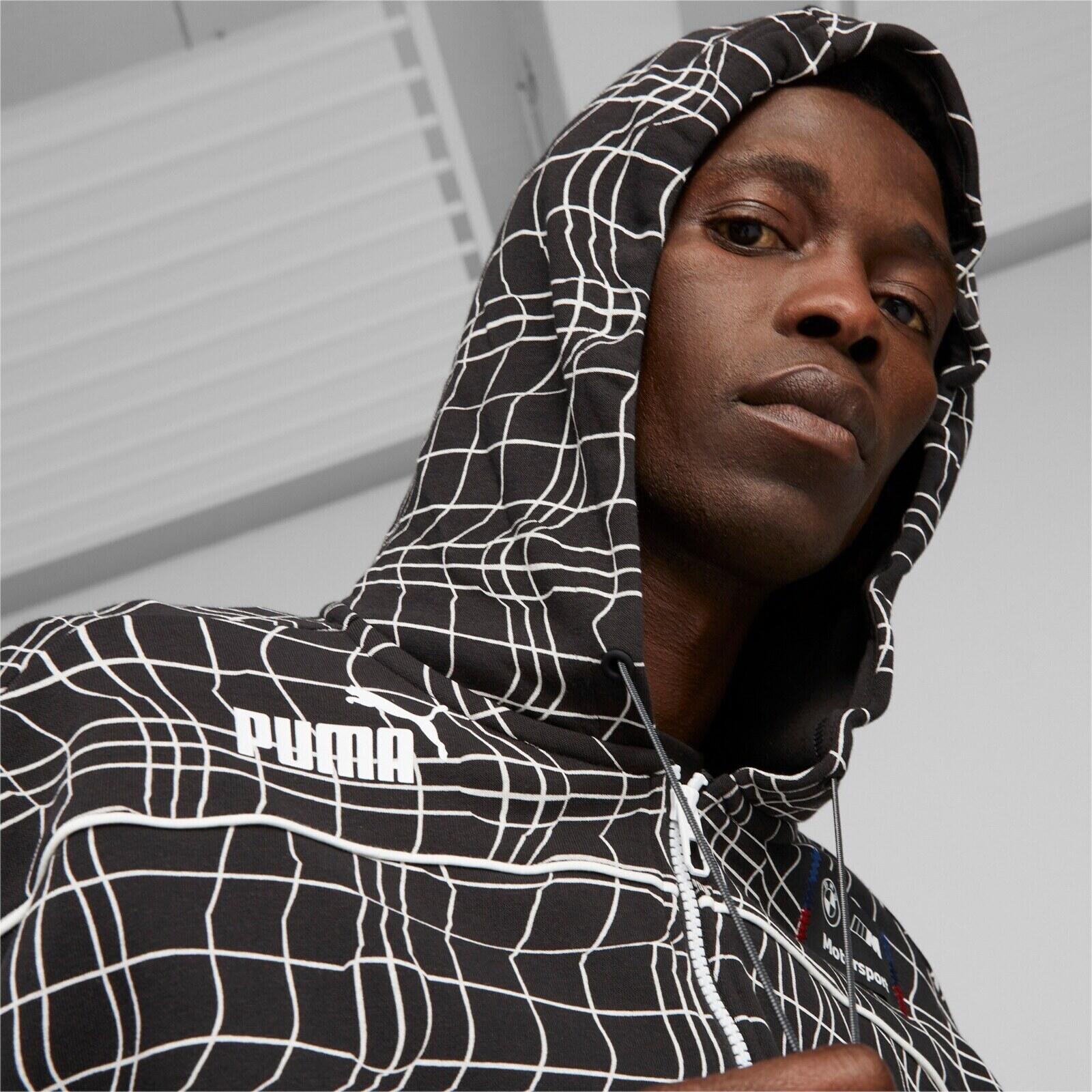 Capot Puma Bmw Mms Camo Sds Hooded Sweat Jacket, Noir, Hommes 5/5