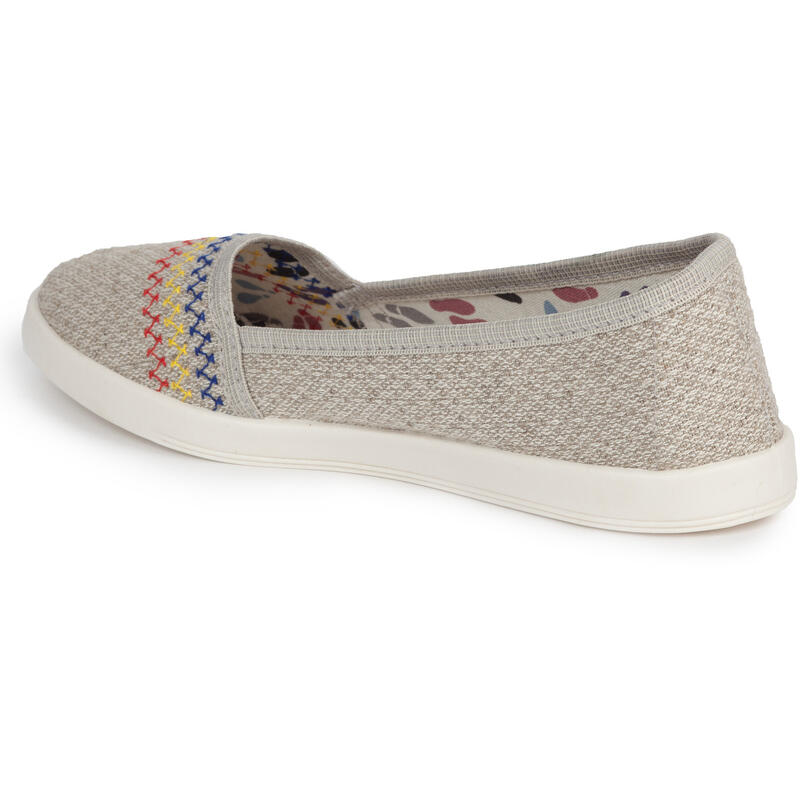 Alpargatas Oldcom In Brodate, Beige, Unisexo