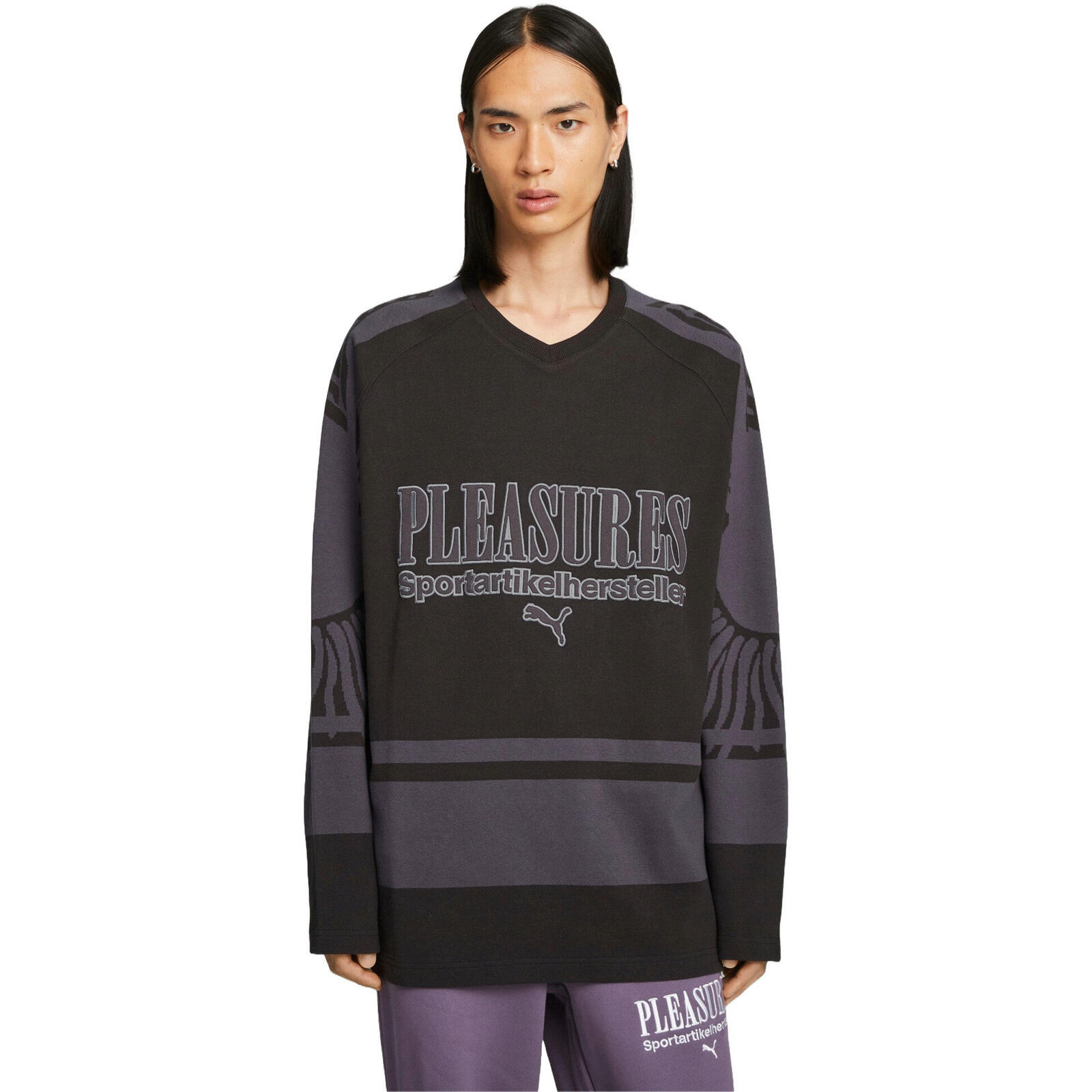 Chemisier Puma X Pleasures Hockey Jersey, Noir, Hommes 1/5