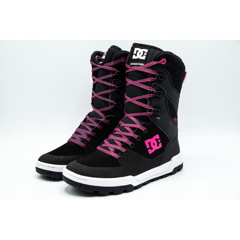 Bottes DC Shoes Nadene High Leg Leather Lace-up, Noir, Femmes