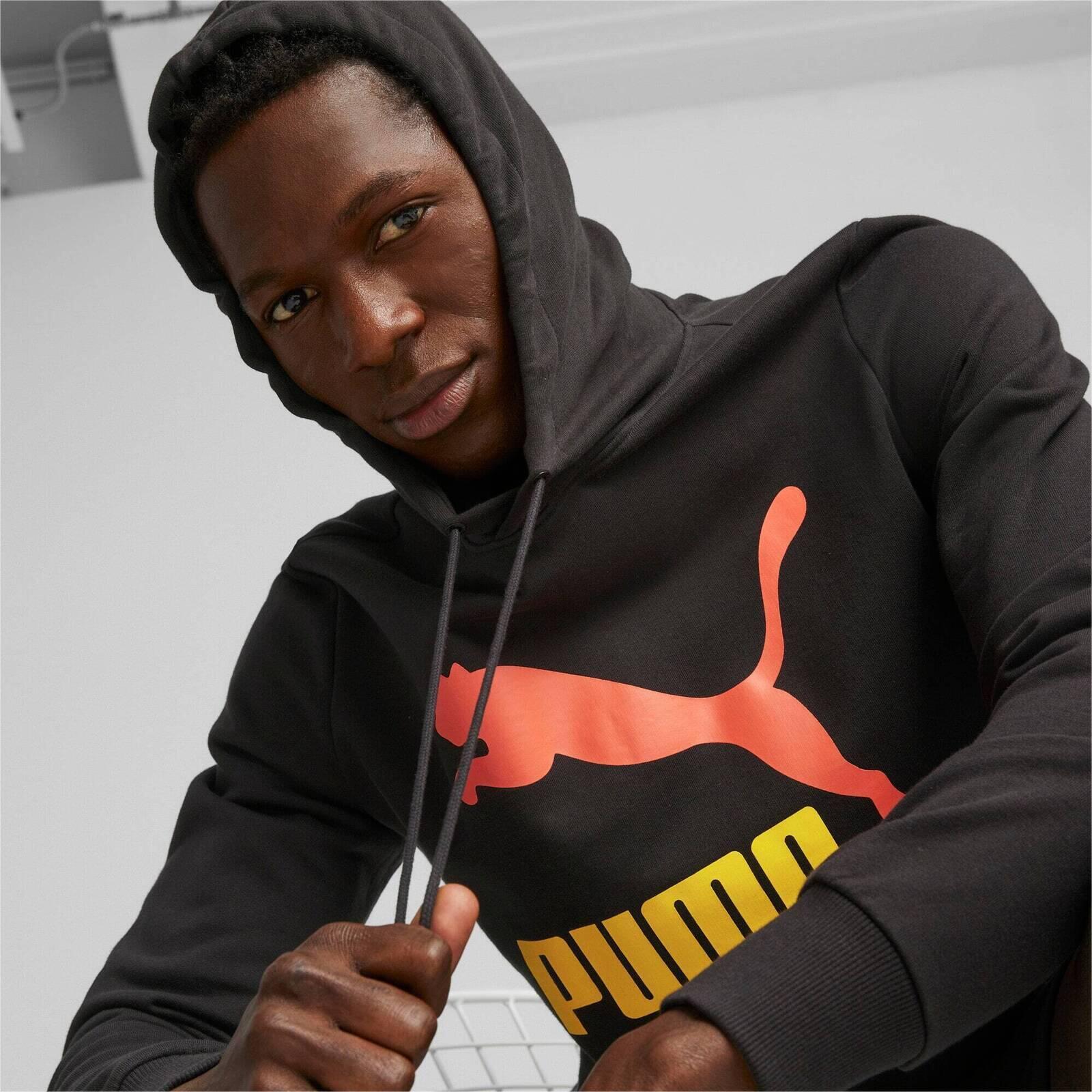 Cappuccio Puma Classics Logo Hoodie S Tr, Nero, Uomini 3/5