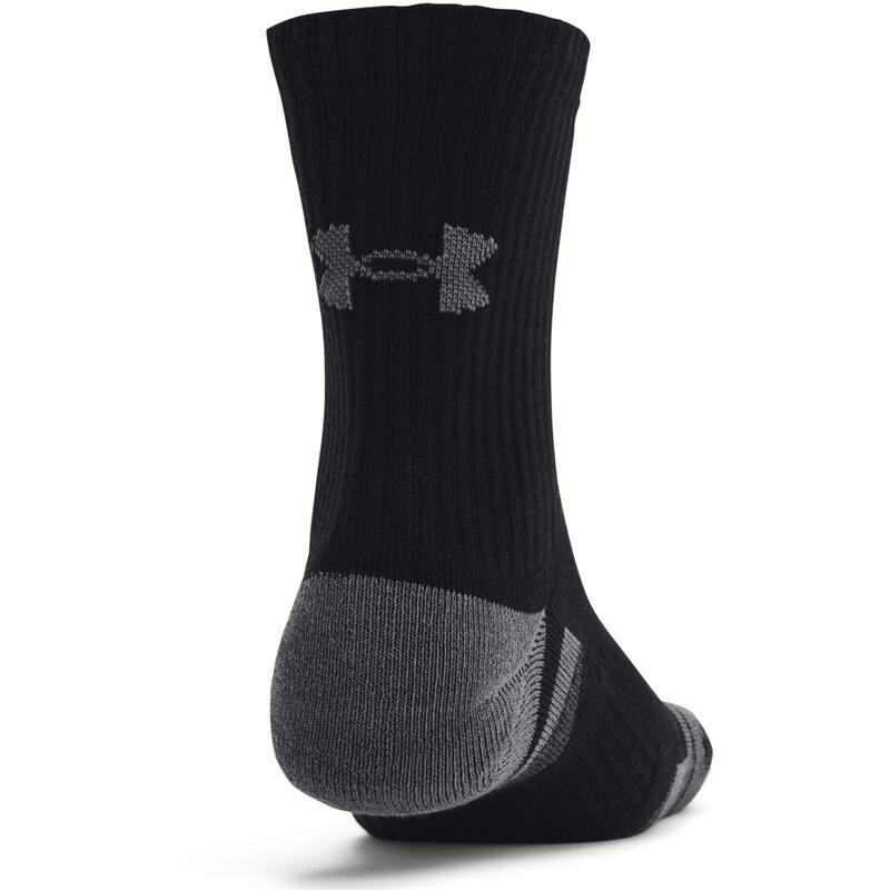 Sosete unisex Under Armour Performance Cotton 3P, Negru