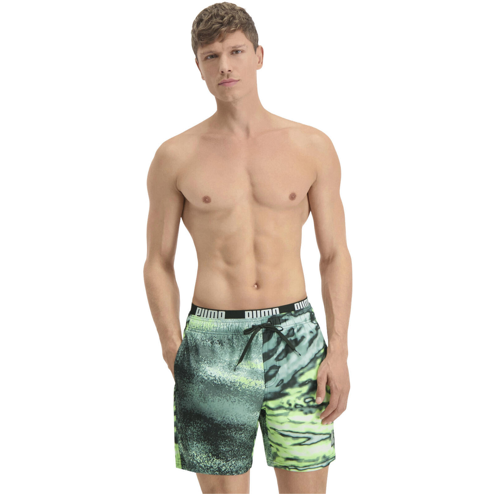 Puma - Shorts Puma Swim Men Luminous Mid Shorts 1p Sea, Vert, Hommes - Short - Vert - 40 M - Decathlon