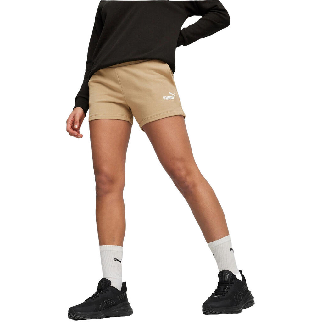 Shorts Puma Ess 4 Sweat Shorts Tr S, Brown, Women