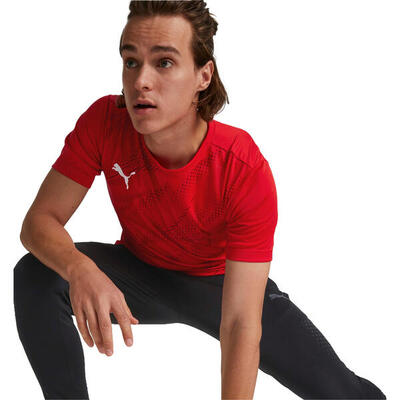 T-shirt puma individualrise football graphic tee. rood. mannen