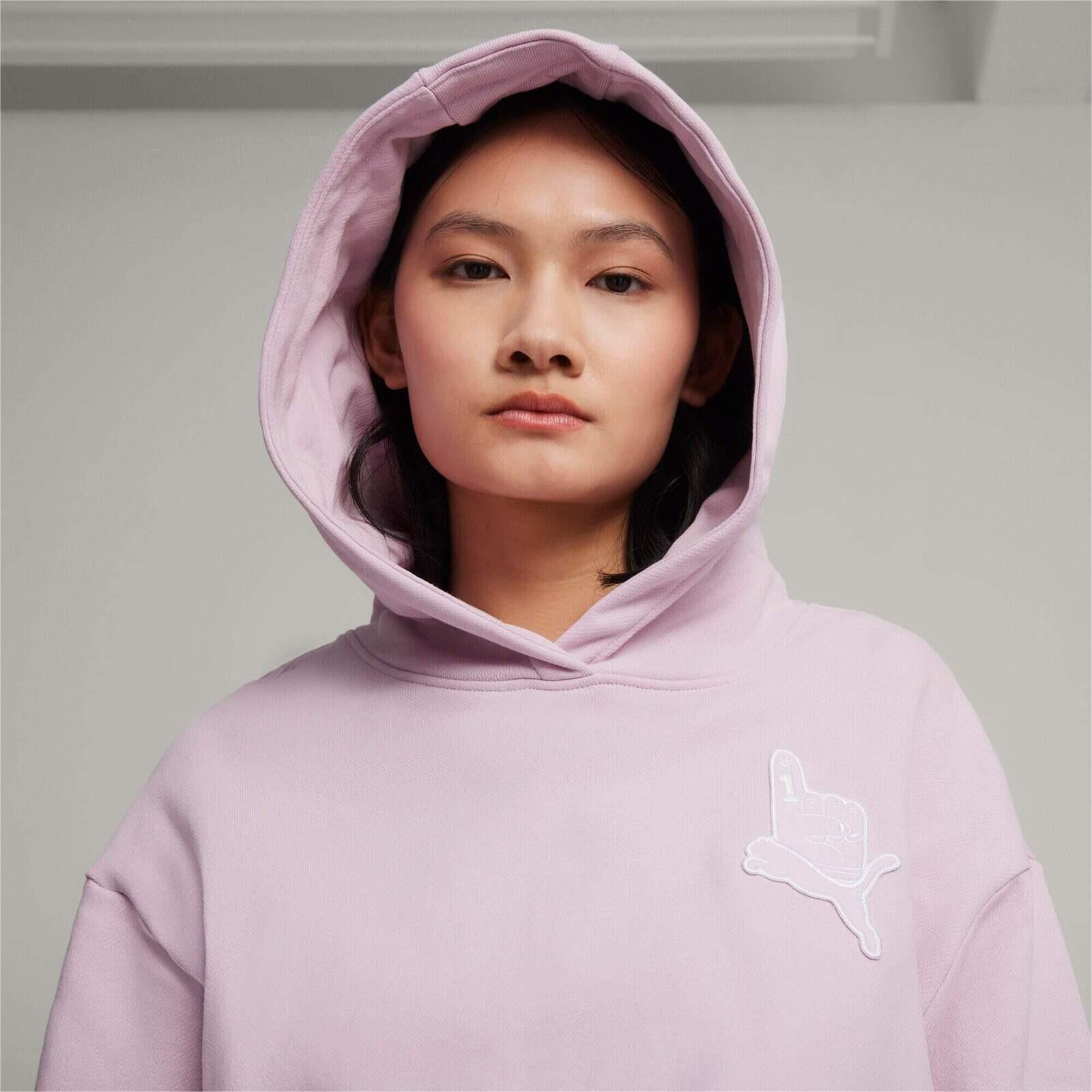Capot Puma X Sophia Chang Graphic Hoodie, Rose, Femmes 4/7