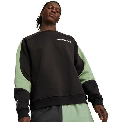 Blouse puma amg crew neck, zwart, mannen