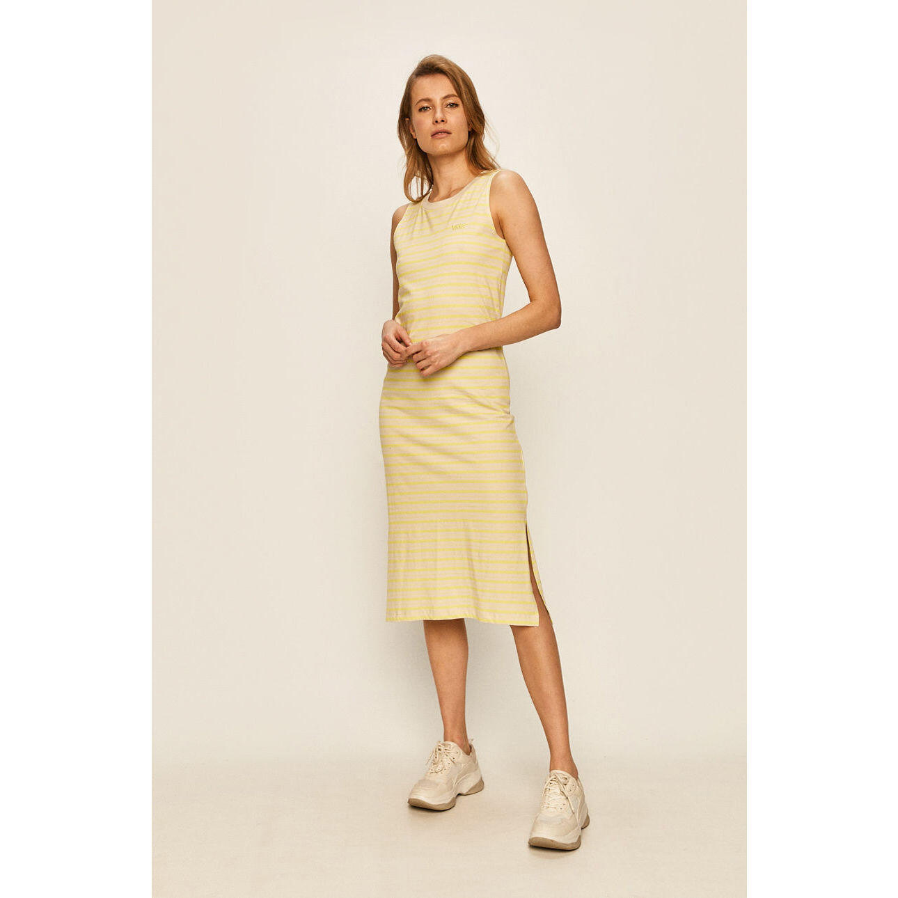 Vestido Vans Mini Ckeck Midi, Amarelo, Mulheres 2/5
