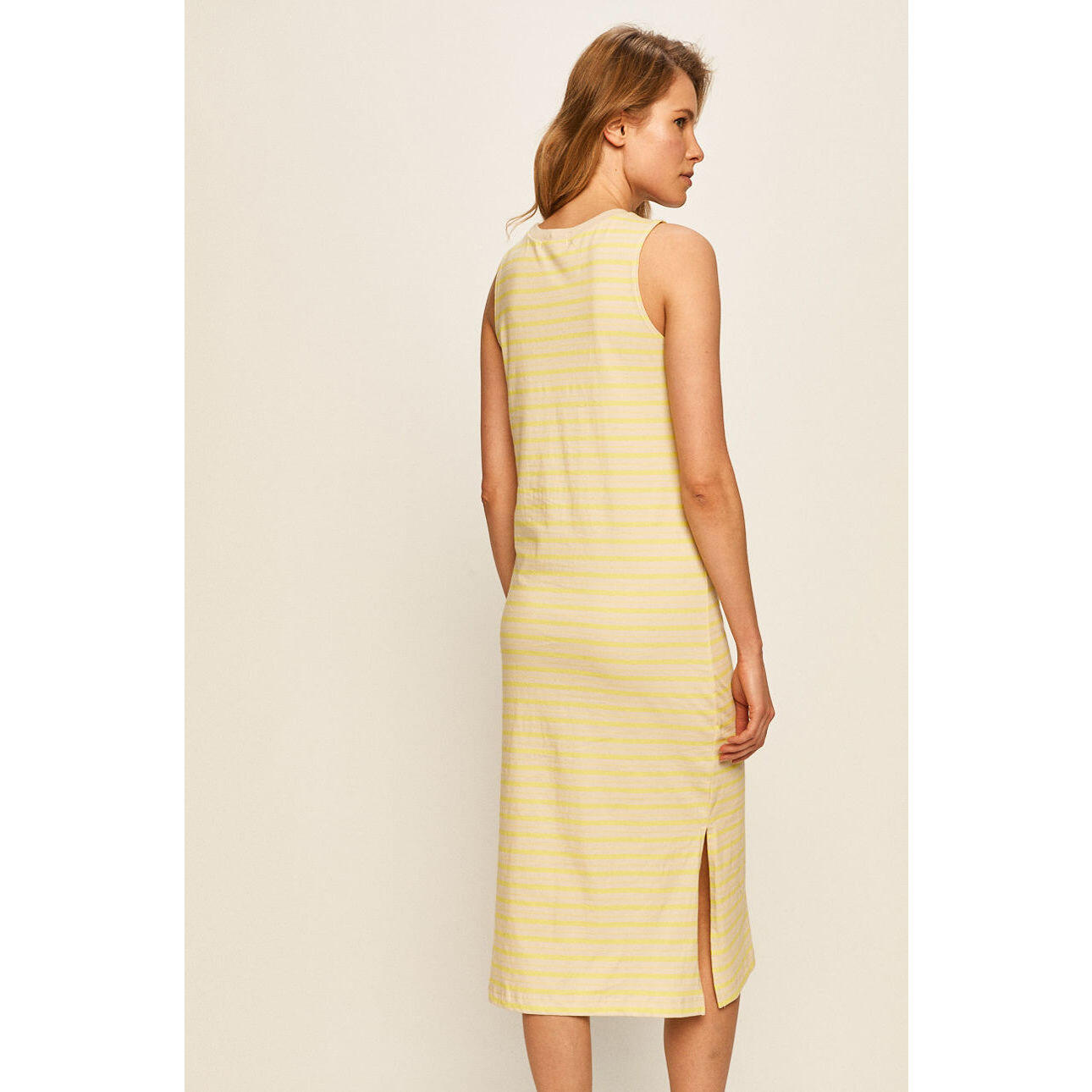 Vestido Vans Mini Ckeck Midi, Amarelo, Mulheres 3/5