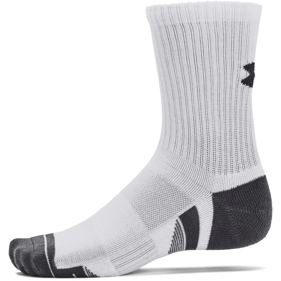 CALZINI Under Armour Performance Cotton 3P, Bianca, Unisex 3/7