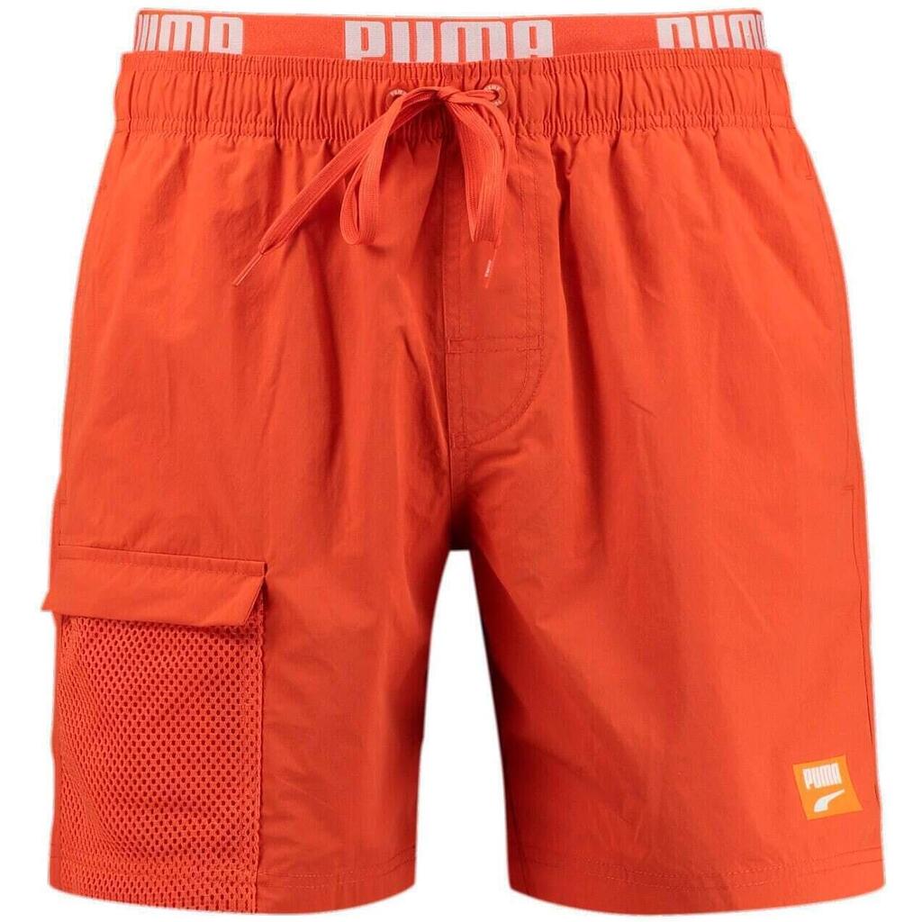 Shorts Puma Swim Men Utility Mid Shorts 1p Chil, Orange, Men