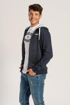 Sudadera con Capucha Tour Nox Azul Marino - Talla XS
