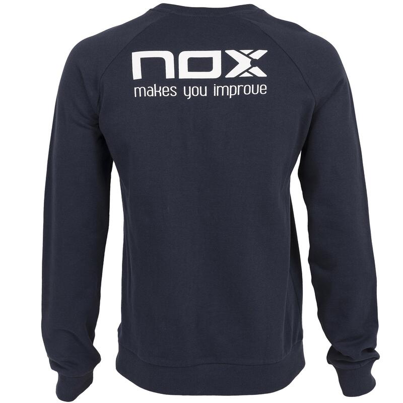 SUDADERA TOUR NOX AZUL MARINO LETRAS BLANCAS