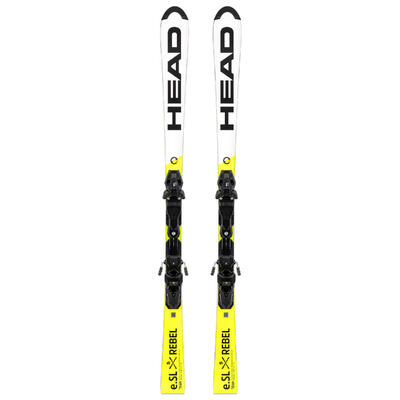 Narty juniorskie slalomowe HEAD WC REBELS E.SL REBEL TEAM + wiązanie HEAD FF 11