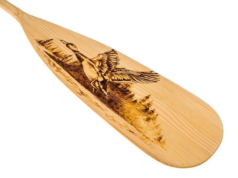 Pagaj John Paddle Beavertail Ozdoba Wypalany 110 cm - Flying Duck 110 cm 3/7