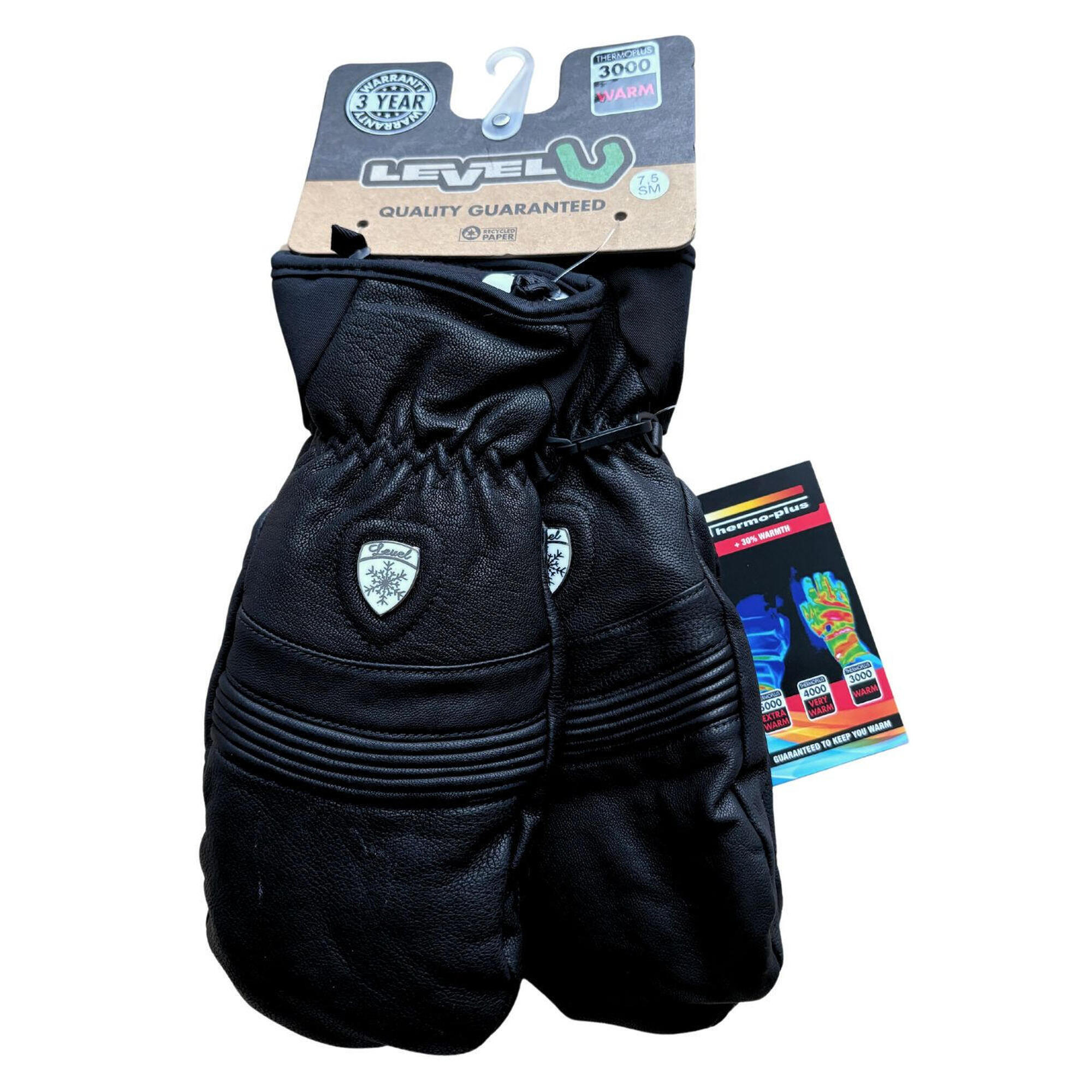 Level - Gants De Ski En Cuir Level Off Piste Pour Homme - Sur-gants - Noir - S - Decathlon