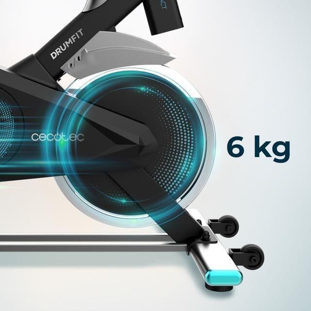 Cecotec Bicicleta Estática Indoor Compacta con Volante de Inercia 6Kg DrumFit In 3/7