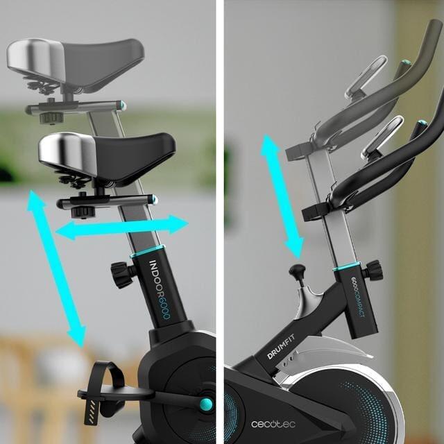 Cecotec Bicicleta Estática Indoor Compacta con Volante de Inercia 6Kg DrumFit In 2/7