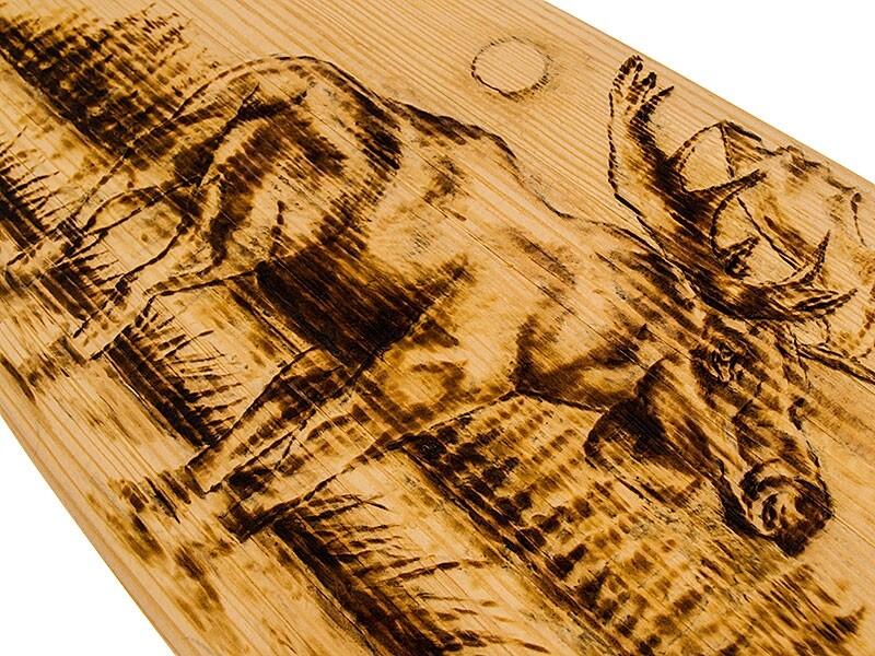 Pagaj John Paddle Beavertail Ozdoba Wypalany - Moose 4/7