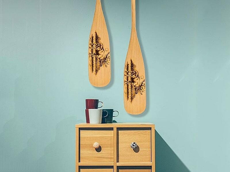 Pagaj John Paddle Beavertail Ozdoba Wypalany - Moose 7/7