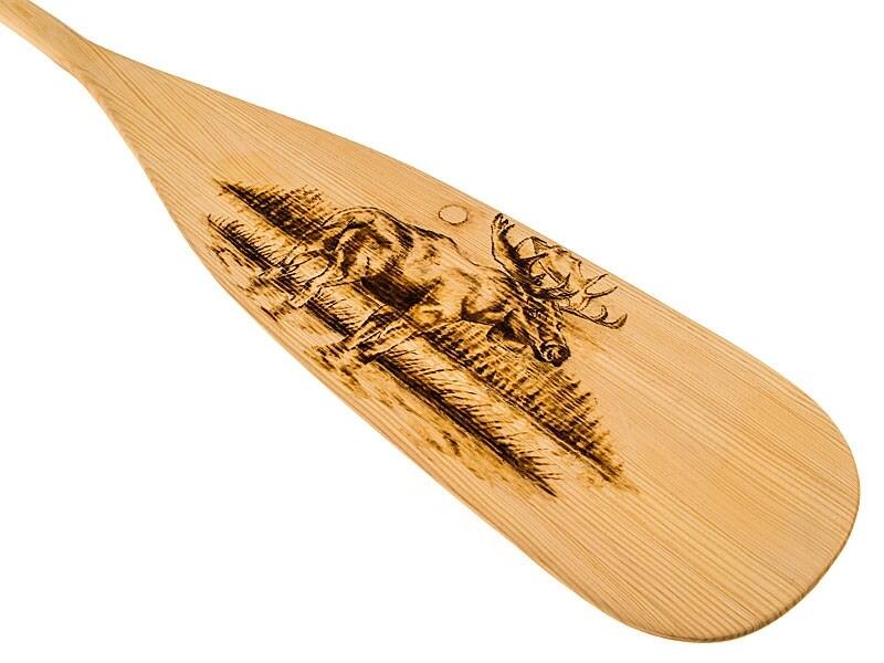 Pagaj John Paddle Beavertail Ozdoba Wypalany - Moose 3/7