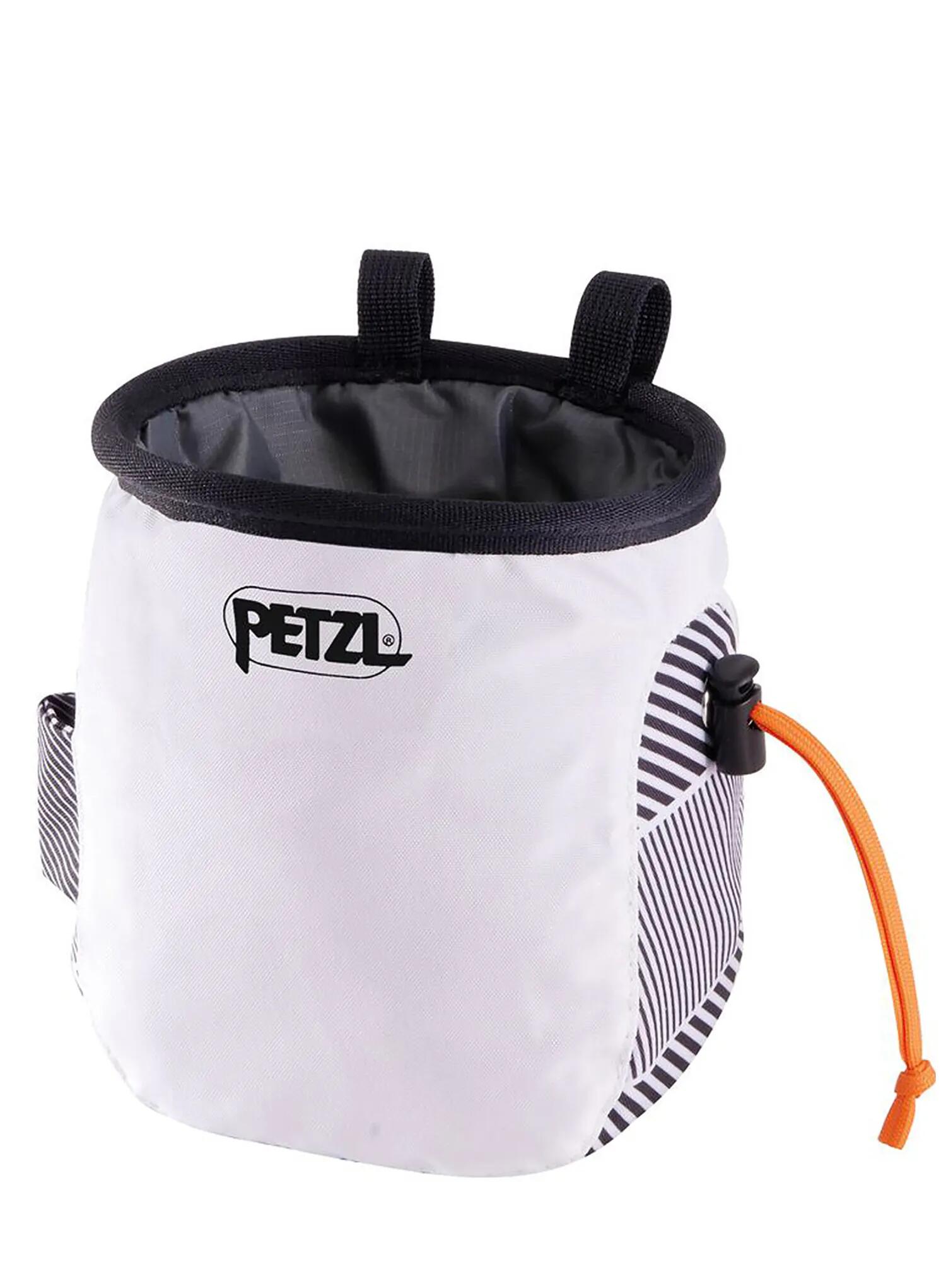 Sac à magnésie Petzl Saka blanc léger avec ceinture ajustable 1/2