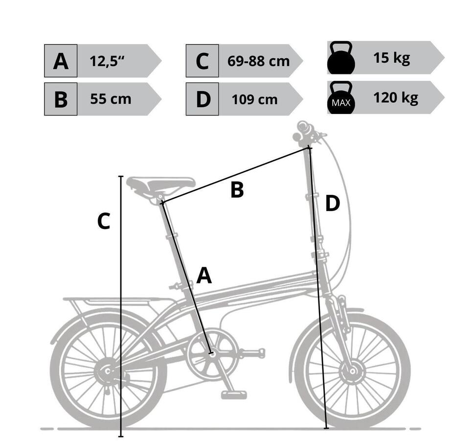 Rower składany Zundapp ZF20 City Folder