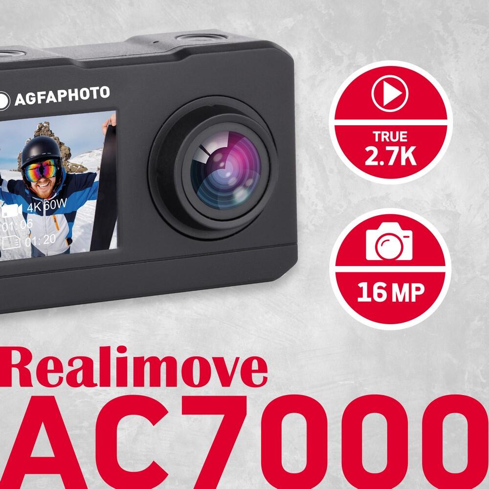 AGFA PHOTO Realimove AC7000 – Caméra d'Action Numérique étanche 30m 4/5