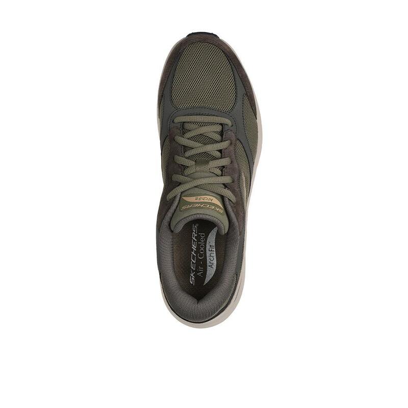 Zapatillas Deportivas Caminar Hombre  Skechers 232702_OLV Verde oliva Cordones