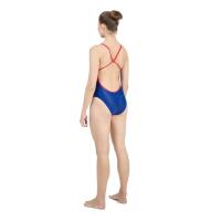 Aqua Sphere Women's Essentials Wide Back Swimsuit - Navy Blue / Red 2/5