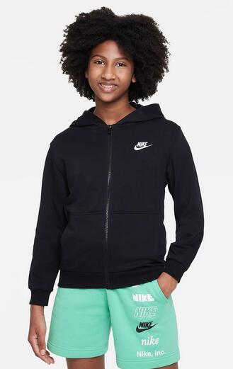 Giacca ragazzo sportswear club ft lbr - nero