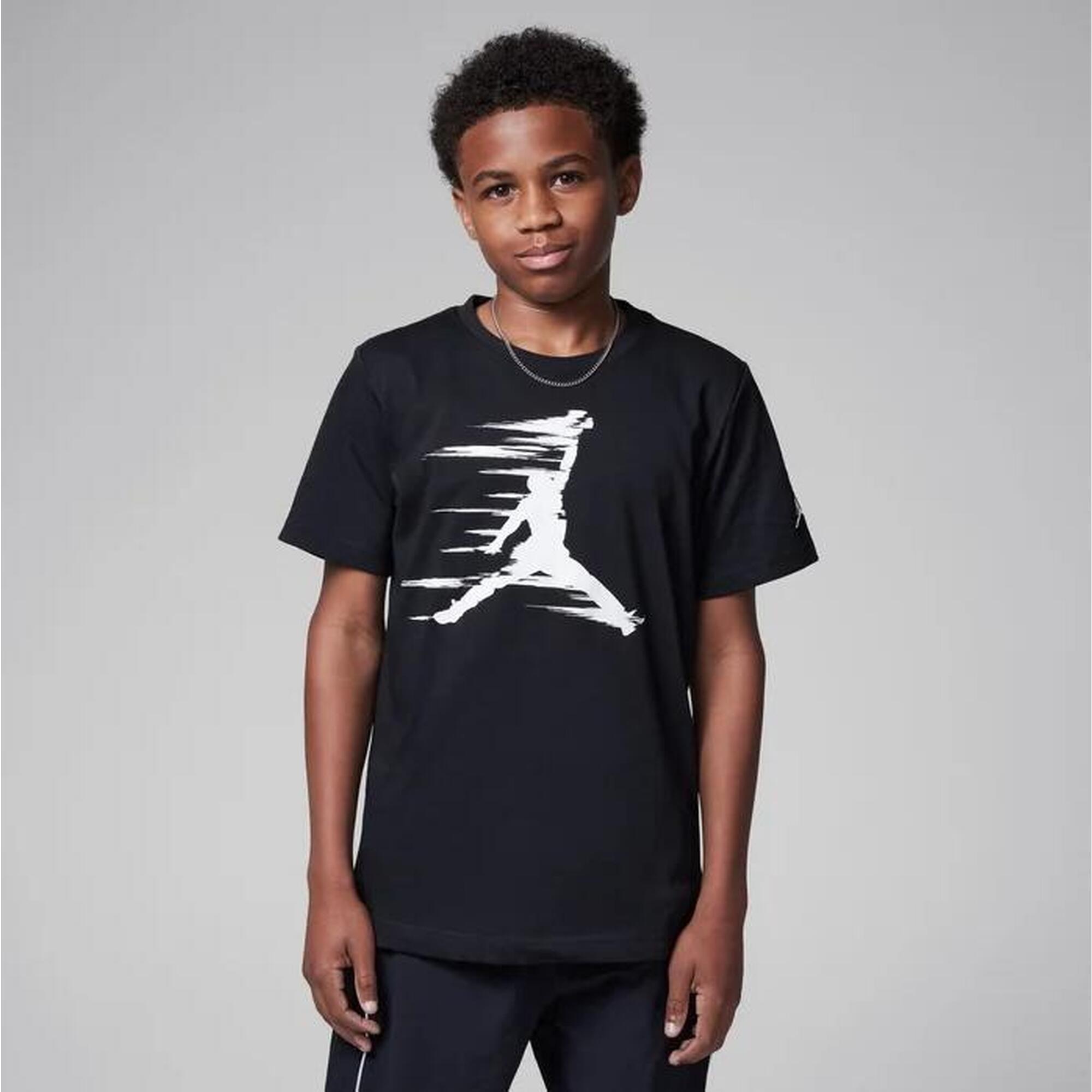 T-shirt ragazzo jordan mvp motion jumpman - nero