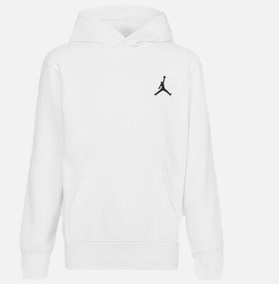 Felpa ragazzo jordan mj essentials ft po hoo - bianco