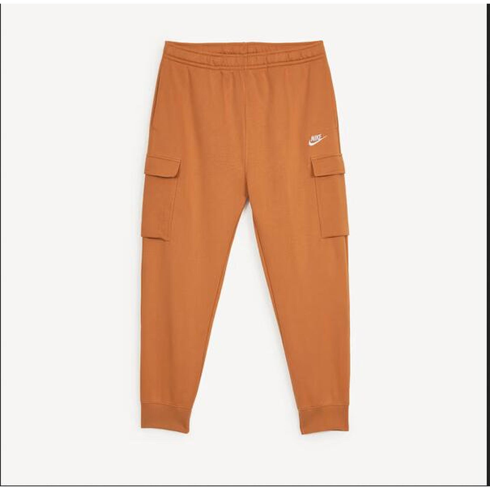 Pantalone uomo nike cargo club fleece - marrone