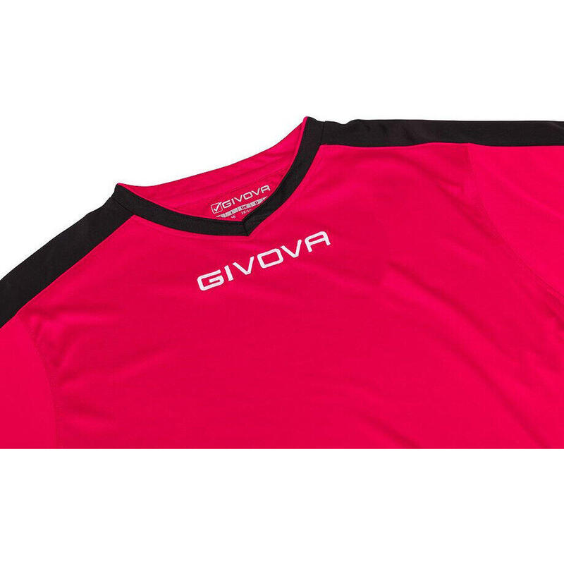 Tricou GIVOVA Revolution L, Roșu-Negru TRF13