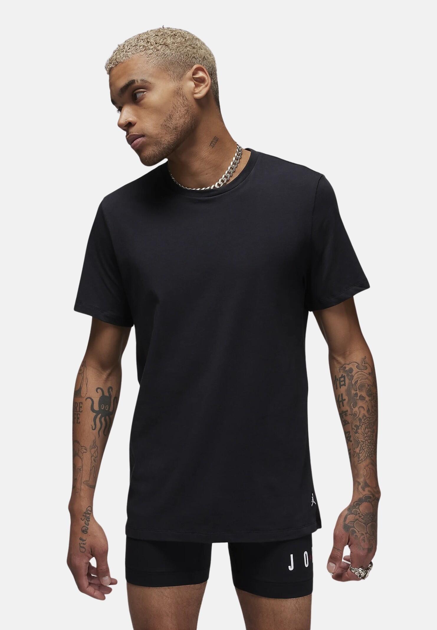 Camiseta nike jordan flight base tee pk - hombre - negro 1/2