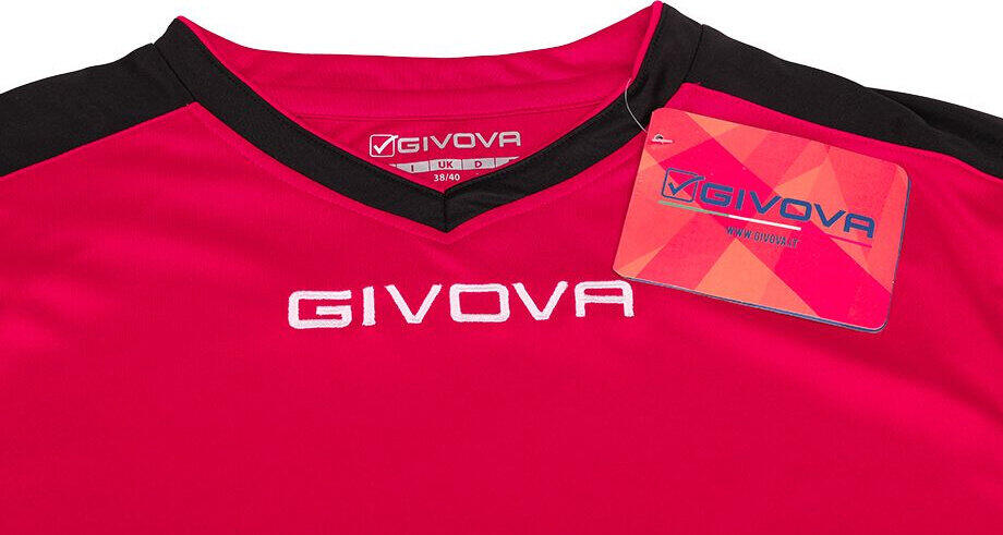 T-shirt uomo givova rosso/nero 4/4