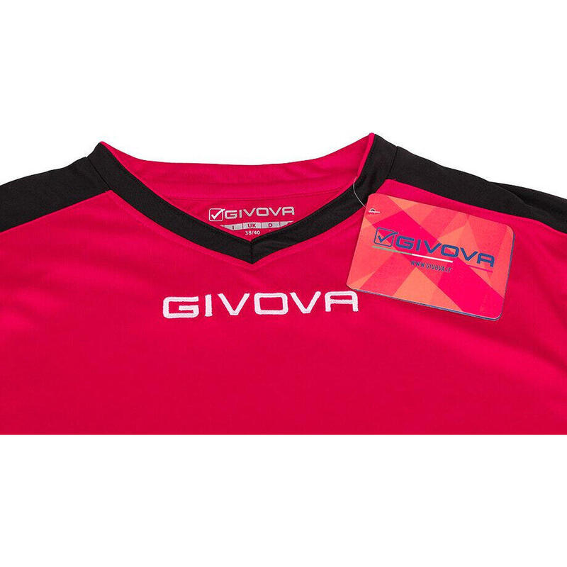 Tricou GIVOVA Revolution L, Roșu-Negru TRF13